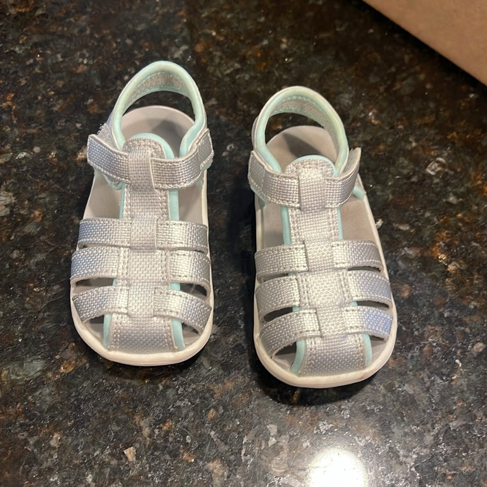 See Kai Run Silver Kids Sandals - Picture 2 of 7